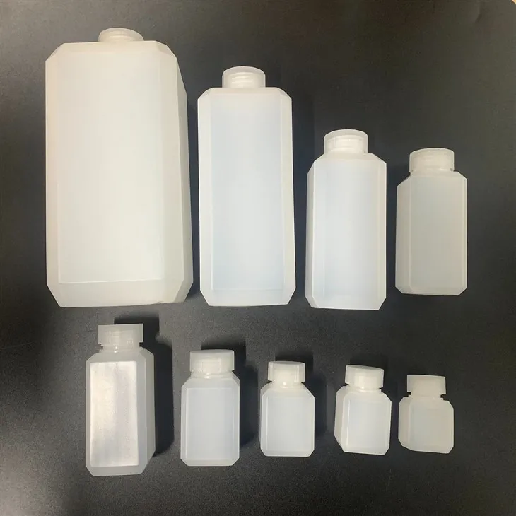 Clear Plastic Square Bottles