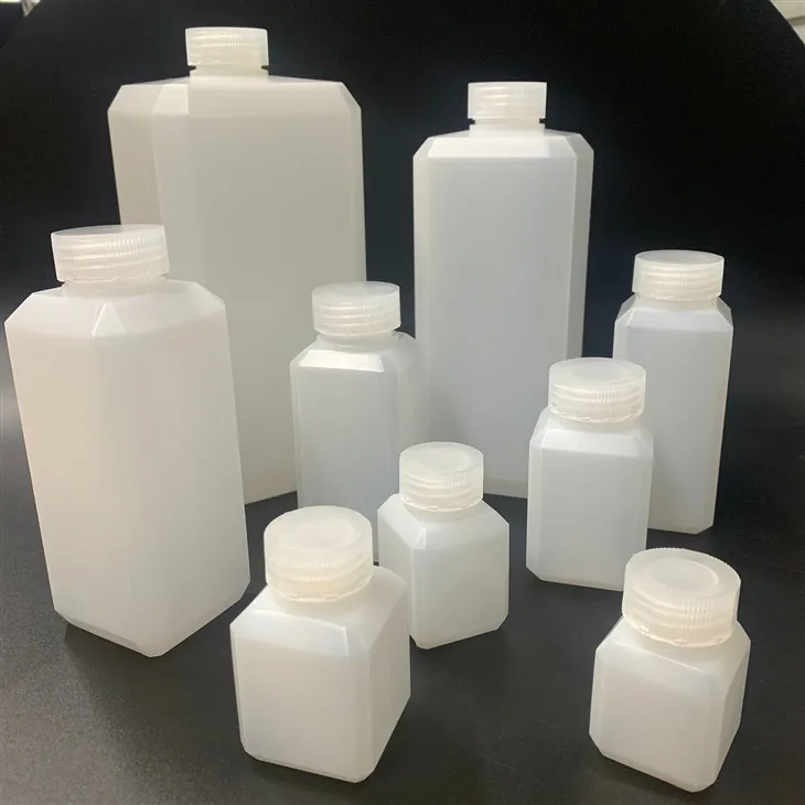 Clear Plastic Square Bottles